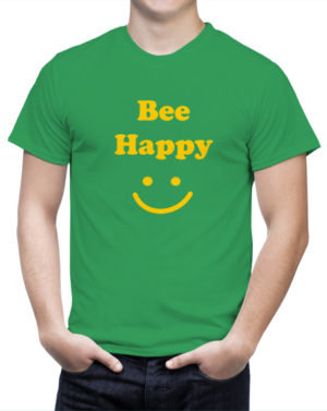 Śmieszny prezent dla pszczelarza Koszulka Bee Happy