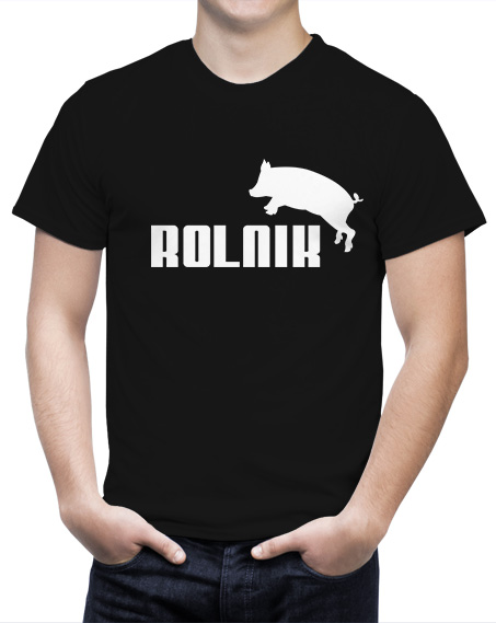 Koszulka z napisem Rolnik z kolekcji ROLNICTWO Pumba